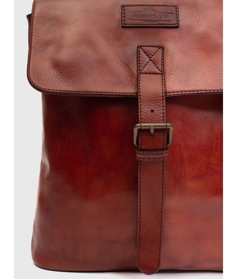 Voyager Brown Mini Leather Backpack Alaskan Leather Company